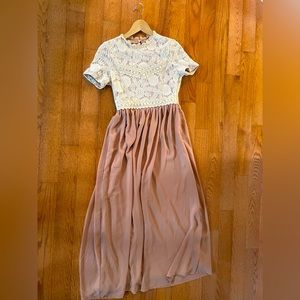 Event dress with breast zippers